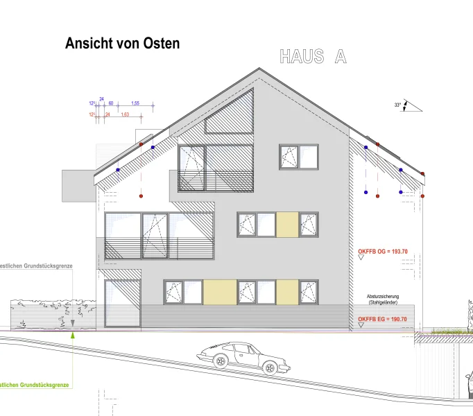 Ansicht von Osten