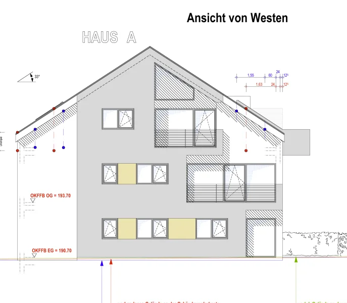 Ansicht von Westen