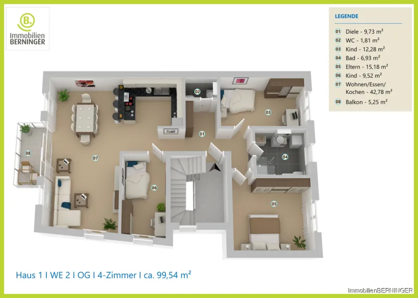 Grundriss Haus 1 WE 2 W 23172