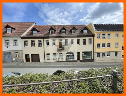 Ansicht  - Haus kaufen in Ronneburg - Provisionsfrei: Wohnhaus mit Ladeneinheit + Garage nahe Baderteich