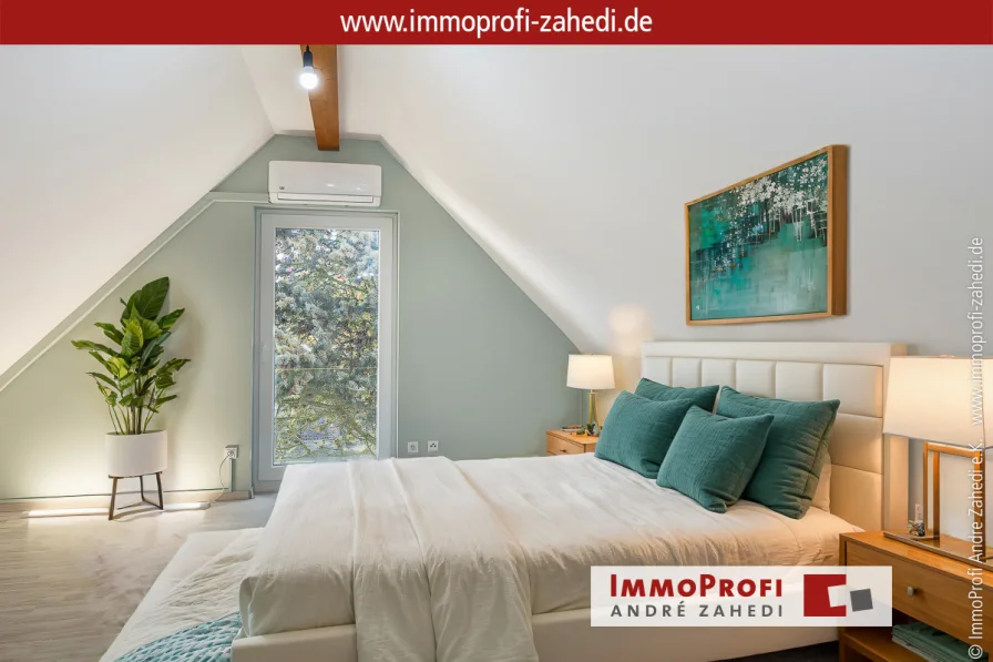 Schlafzimmer im DG - Wohnung kaufen in Griesheim - Ideal für frisch verliebte!