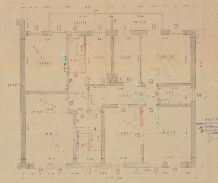 Grundriss Regelgeschoss 1-3