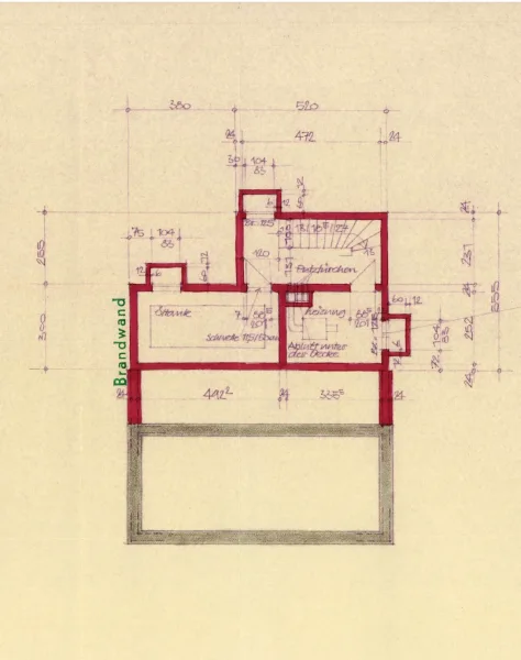 Grundriss KG Hinterhaus