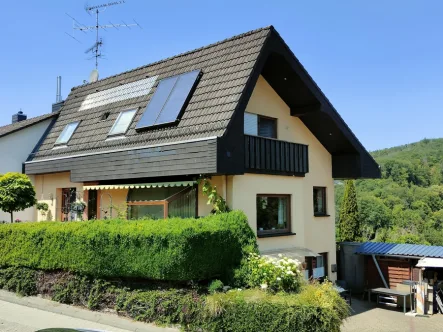Immobilie Bad Schwalbach - Haus kaufen in Bad Schwalbach / Fischbach - Charmantes EFH mit herrlichem Wohnbereich, Kamin, ELW u. Solarthermie. Nur 8 Min von Bad Schwalbach