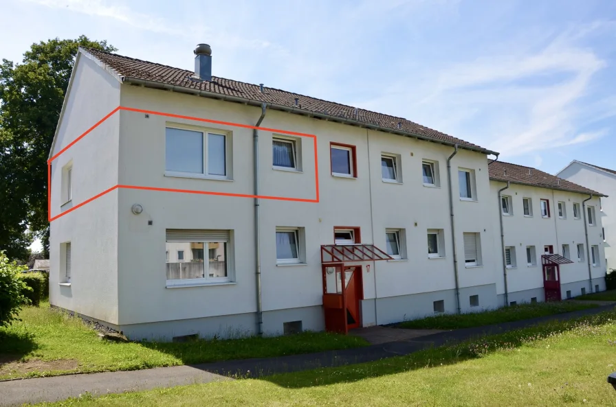 Front - Wohnung kaufen in Homberg (Efze) - Zukunftssicher – charmante Wohnung in guter Lage zu verkaufen! KEINE KÄUFERPROVISION!