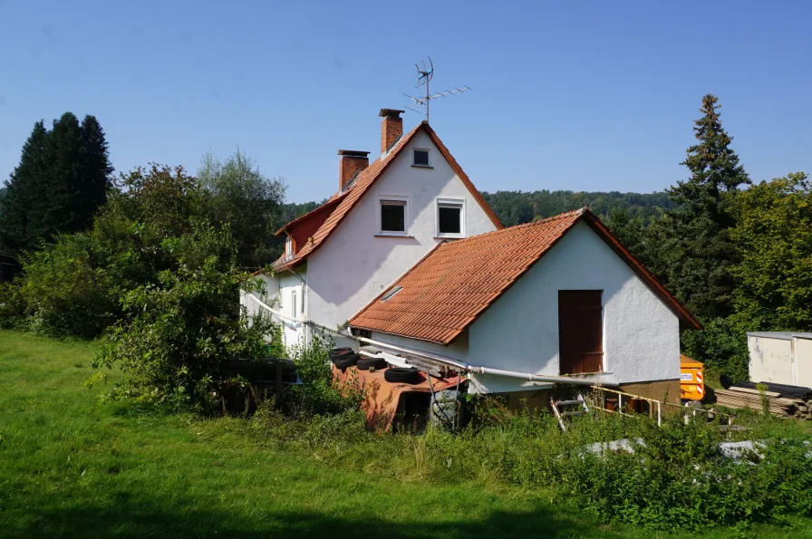 Blick vom Grundstück