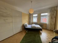 Blick ins Schlafzimmer