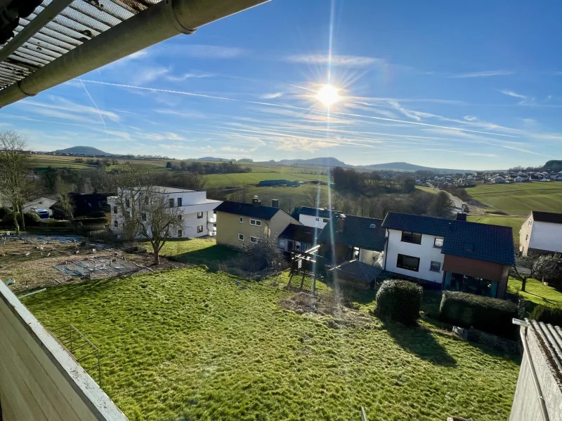 Blick vom Balkon