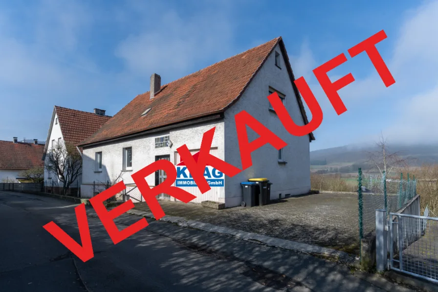 Außen - Haus kaufen in Lahntal - ++ KRAG Immobilien ++ VERKAUFT ++ VERKAUFT ++ mit Sicherheit ++ wie fast immer mit und nach Plan ++