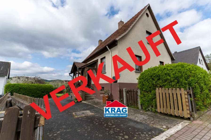 Außen - Haus kaufen in Lohra - ++ KRAG Immobilien ++ VERKAUFT ++ VERKAUFT ++ mit Sicherheit ++ wie fast immer mit und nach Plan ++