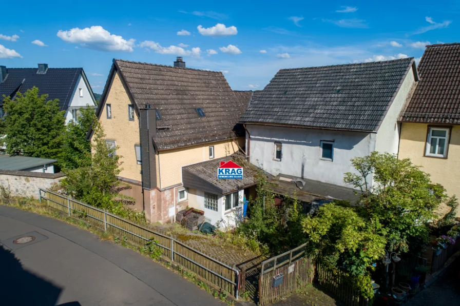 Luftaufnahme - Haus kaufen in Biebertal - ++ KRAG Immobilien ++ am 22.09.2024 um 9:00 Uhr Besichtigung ++ einfach so vorbeikommen ++