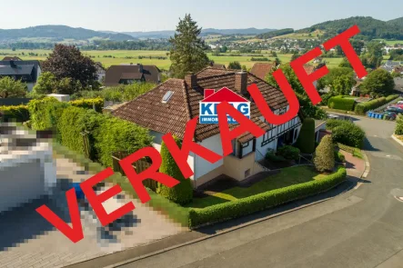 Luftaufnahme - Haus kaufen in Biedenkopf - ++ KRAG Immobilien ++ VERKAUFT ++ VERKAUFT ++ mit Sicherheit ++ wie fast immer mit und nach Plan ++