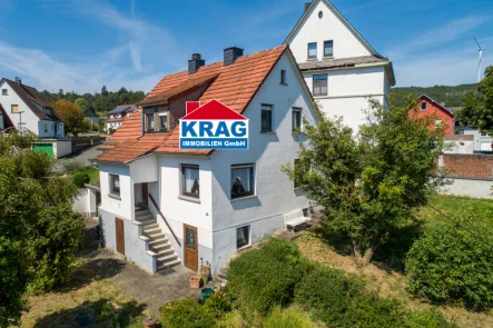 Luftaufnahme - Haus kaufen in Dautphetal - ++ KRAG Immobilien ++ am 06.10.2024 um 13:00 Uhr Besichtigung ++ einfach so vorbeikommen ++