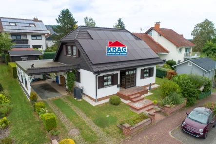 Luftaufnahme - Haus kaufen in Gladenbach - ++ KRAG Immobilien ++ am 06.10.2024 um 9:00 Uhr Besichtigung ++ einfach so vorbeikommen ++