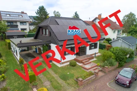 Luftaufnahme - Haus kaufen in Gladenbach - ++ KRAG Immobilien ++ VERKAUFT ++ VERKAUFT ++ mit Sicherheit ++ wie fast immer mit und nach Plan ++