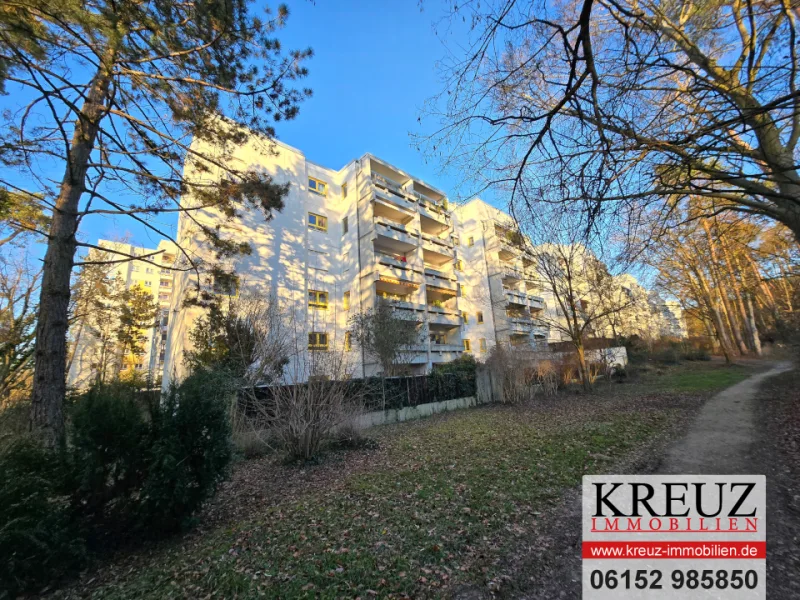  - Wohnung kaufen in Darmstadt / Eberstadt - Gepflegte helle 2-Zimmerwohnung mit Blick in den Wald