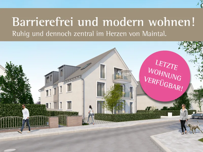 Herzlich Willkommen ! - Wohnung kaufen in Maintal - Barrierefrei leben in einer modernen 3,5 Zimmer-Wohnung