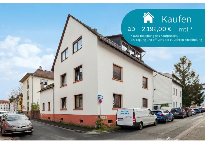 Außenansicht - Haus kaufen in Frankfurt am Main - ++ Spannendes Zweifamilienhaus in Frankfurt – Oberrad ++