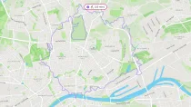 10 Min. mit dem Fahrrad