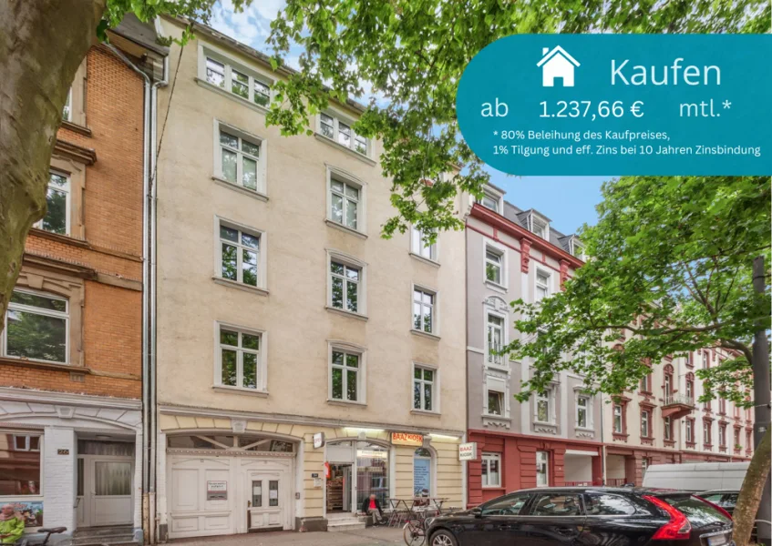 24130774 - Rohrbachstraße - Wohnung kaufen in Frankfurt am Main - ++ Erstklassige Kapitalanlage in Top-Lage! 2-Zimmer-Altbauwohnung in Nordend-Ost ++