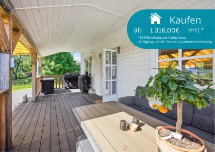 Terrasse - Haus kaufen in Rennerod - ++ Bezauberndes Haus mit großem Grundstück in idyllischer Umgebung – perfekt für Familien ++