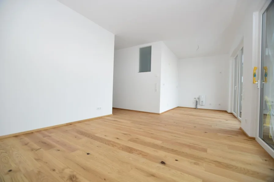 Wohnzimmer& Küche - Wohnung kaufen in Otzberg - Barrierefreie 2-Zimmer Gartenwohnung in kleiner WEG