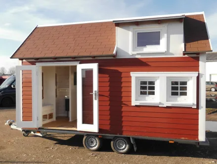 Ansicht  - Haus kaufen in Erfurt - Individuelles & attraktives MobileHome mit bis zu 4 Schlafplätzen. Ideal für Ferien, Freizeit, Vermietung oder bei Platzmangel, ...