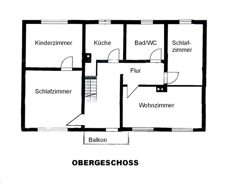 Grundriss Obergeschoss