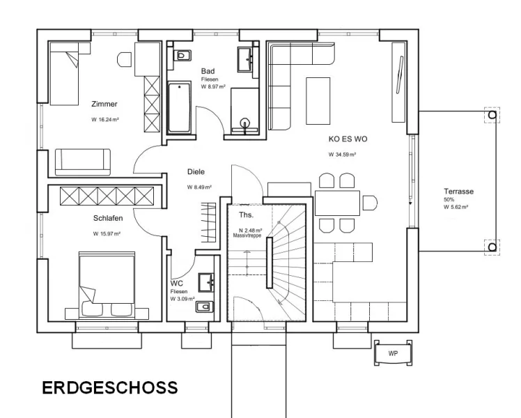 Grundriss Erdgeschoss