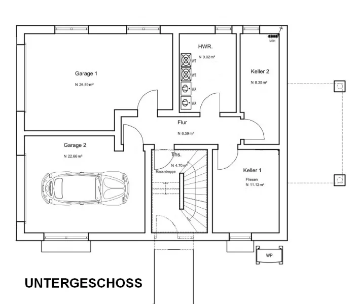 Grundriss Untergeschoss