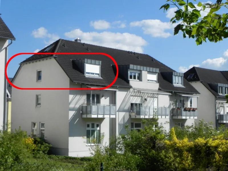 Ansicht Hofseite - Wohnung kaufen in Greiz - Vermietetes Anlageobjekt in Greiz-Pohlitz
