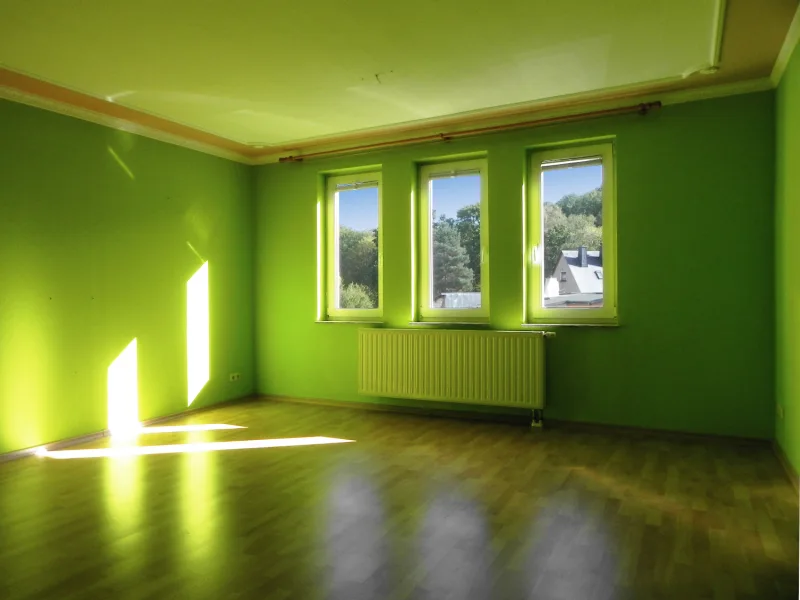 Wohnzimmer - Wohnung mieten in Greiz - Sonnige Zweiraumwohnung