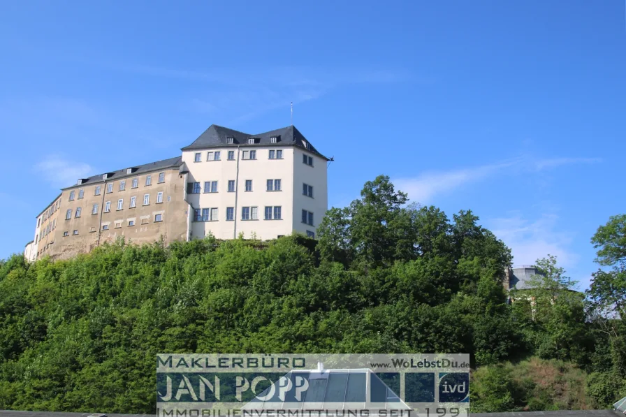 Blick aus dem SZ-Fenster auf das Obere Schloss