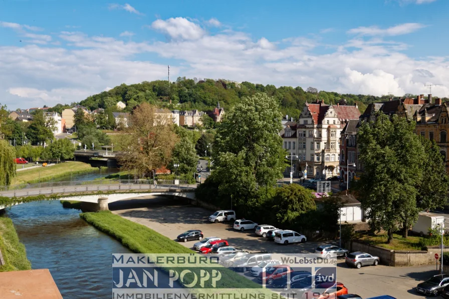 Blick über die weiße Elster nach Osten