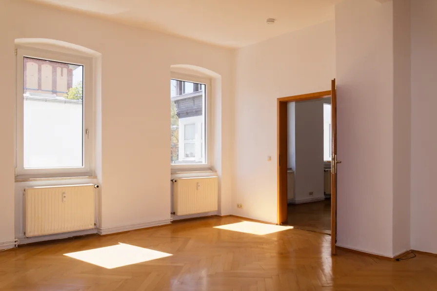 Wohnzimmer-Esszimmer - Wohnung mieten in Greiz - Viel Platz in der Greizer Neustadt