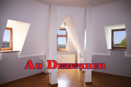 Wohnzimmer  - Wohnung mieten in Greiz - Wohnen in einer Villa mit Panoramablick über die Altstadt