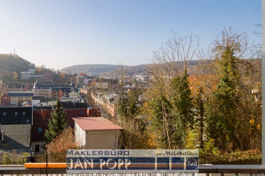 Blick vom Balkon