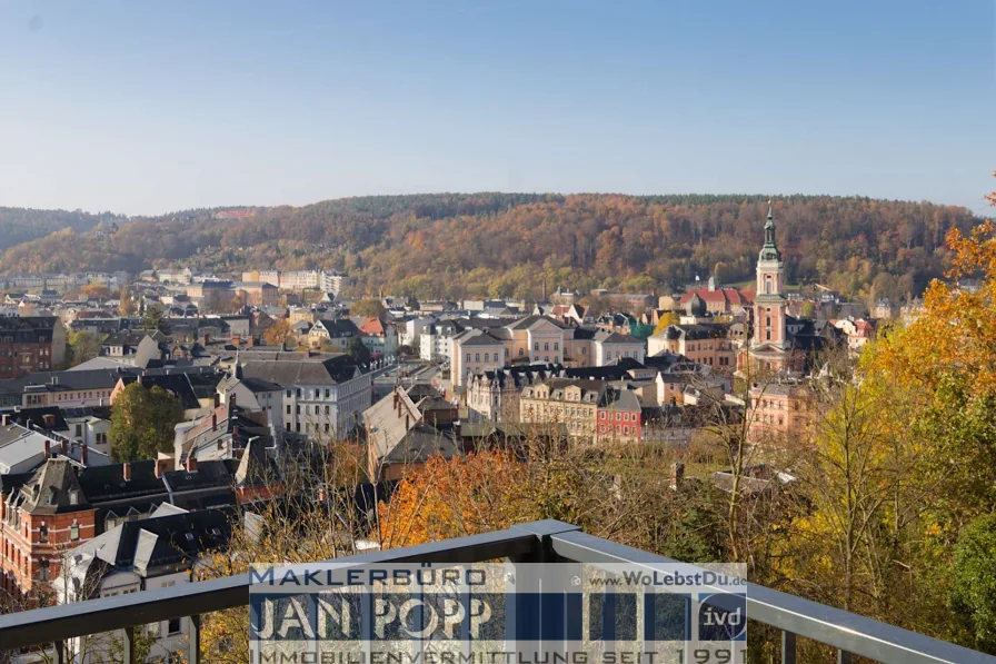 Blick vom Balkon