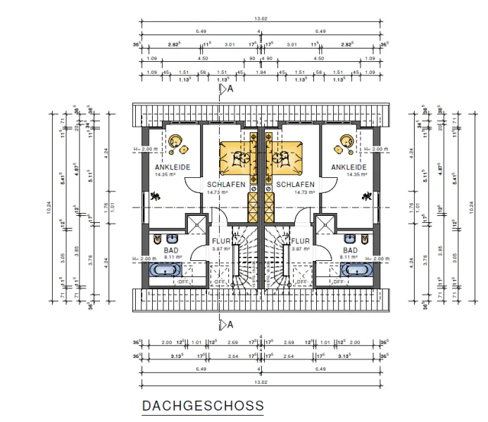 Grundriss Dachgeschoss