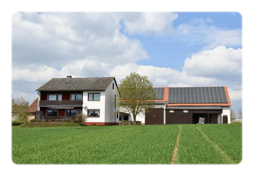 Bild1 - Land- und Forstwirtschaft kaufen in Vöhl - Lebens(t)raum nahe der Hansestadt Korbach - top gepflegtes Wohnhaus mit großem Nebengebäude und PV-Anlage!