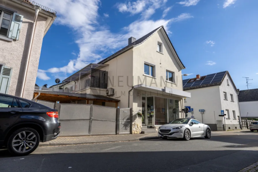 Außenansicht - Haus kaufen in Mörfelden-Walldorf - Wohn-Geschäftshaus im Zentrum von Mörfelden