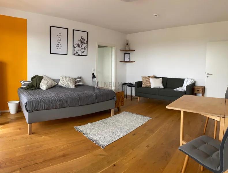 Wohnzimmer - Wohnung kaufen in Mörfelden-Walldorf - Helle 2-Zimmer-Wohnung im modernen Design