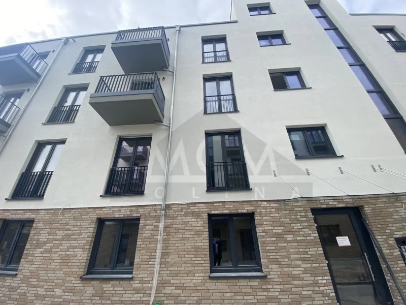 Fassade - Wohnung mieten in Offenbach - Moderne 2-Zimmer-Wohnung mit Balkon in bester Lage Offenbachs - Neubau mit hochwertiger Ausstattung