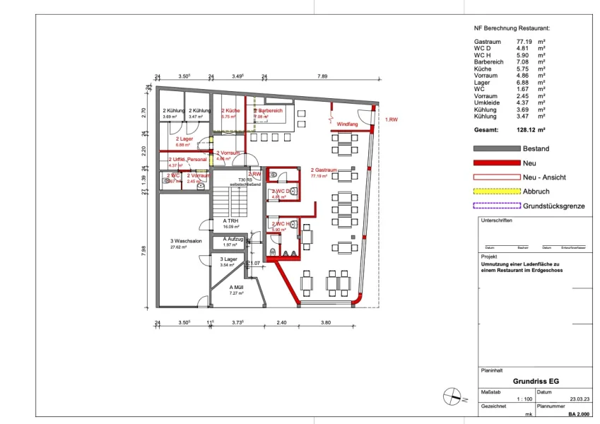 230323 Grundriss EG Restaurant TA30 A3