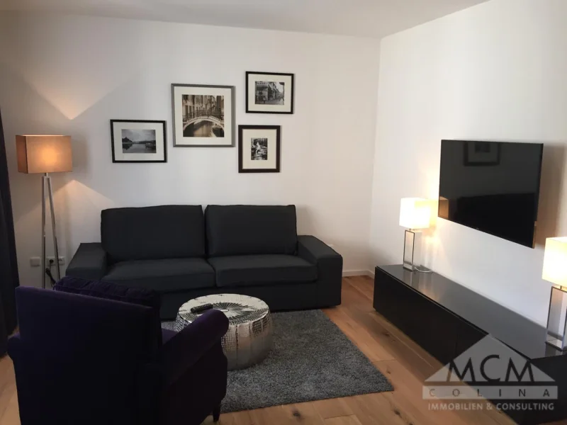 Wohnbereich  - Wohnung mieten in Frankfurt am Main - Exklusiv möblierte Wohnung mit Service und Stellplatz!