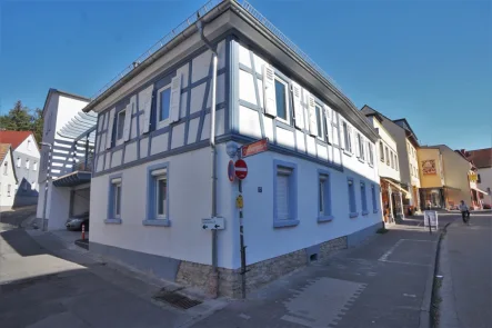 Außenansicht 1 - Haus kaufen in Mainz - Rarität! 2017 hochwertig & stilvoll kernsaniertes ZFH! Solide vermietet! Mz Hechtsheim! Einfach WOW