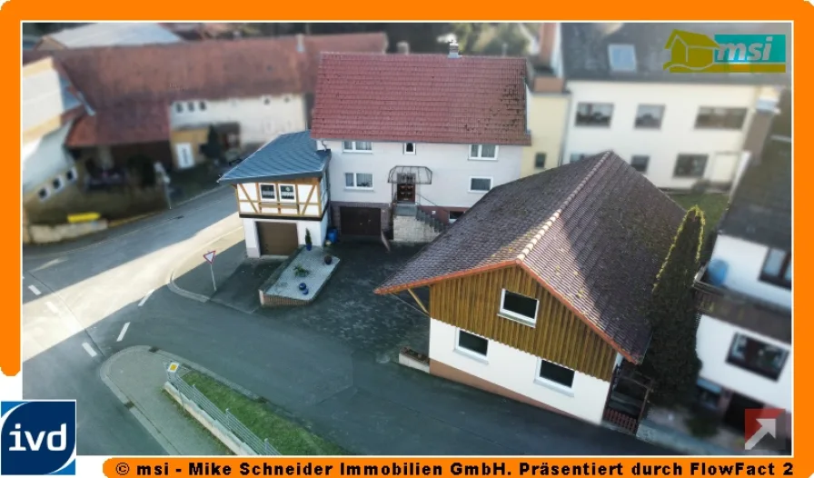 Außenansicht - Haus kaufen in Grebenau - IDEALES FAMILIENDOMIZIL MIT TOP-NEBENGEBÄUDE! KEINE KÄUFERPROVISION!