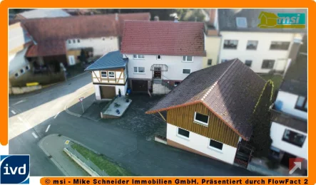 Außenansicht - Haus kaufen in Grebenau - IDEALES FAMILIENDOMIZIL MIT TOP-NEBENGEBÄUDE! KEINE KÄUFERPROVISION!