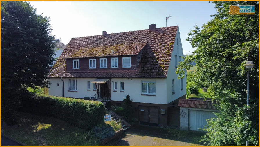 Voderansicht - Haus kaufen in Schrecksbach - HANDWERKERHAUS MIT GROSSEM GARTEN! KEINE KÄUFERPROVISION!