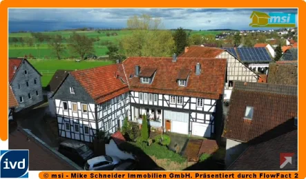 Außenansicht - Haus kaufen in Schrecksbach - DER FACHWERKTRAUM IM SCHWÄLMER LAND! KEINE KÄUFERPROVISION!